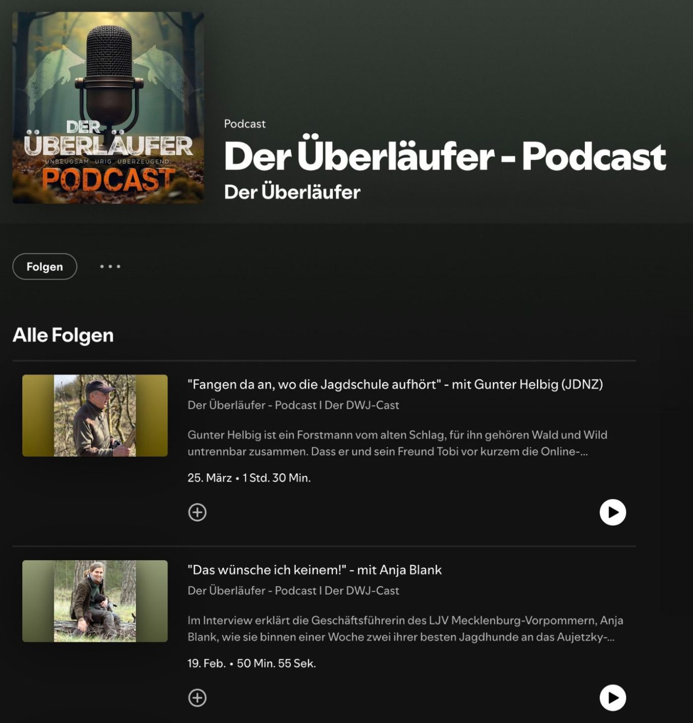 Der Überläufer Podcast auf Spotify